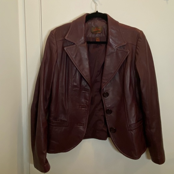 Danier Purple Leather Jacket - Picture 6 of 7